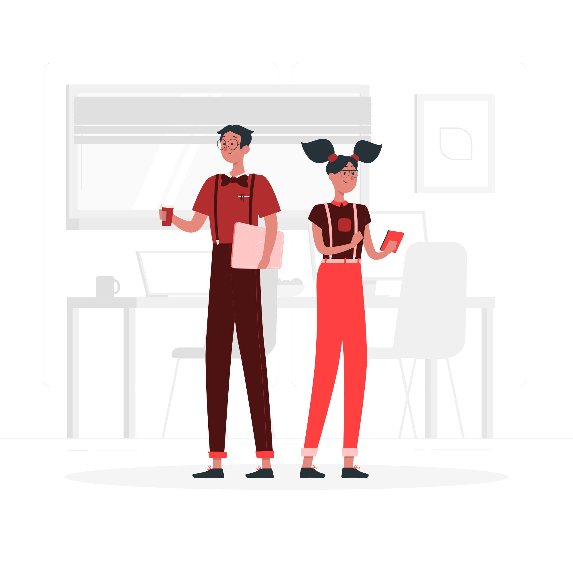 Team al lavoro su un progetto di home office